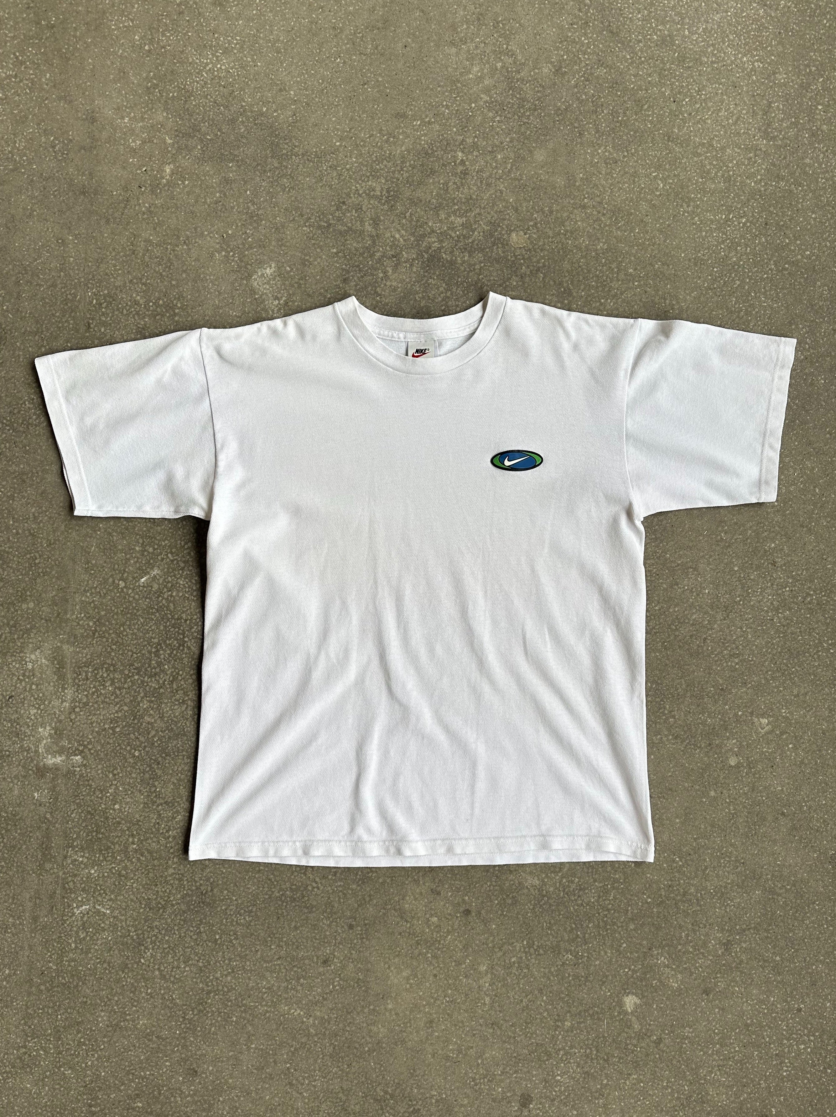 nike retro t shirt white