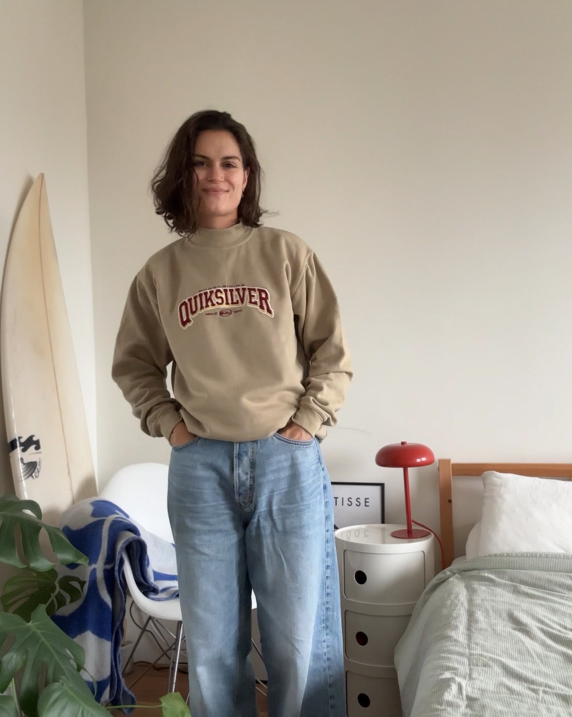 Vintage Quiksilver Mock Neck Sweater