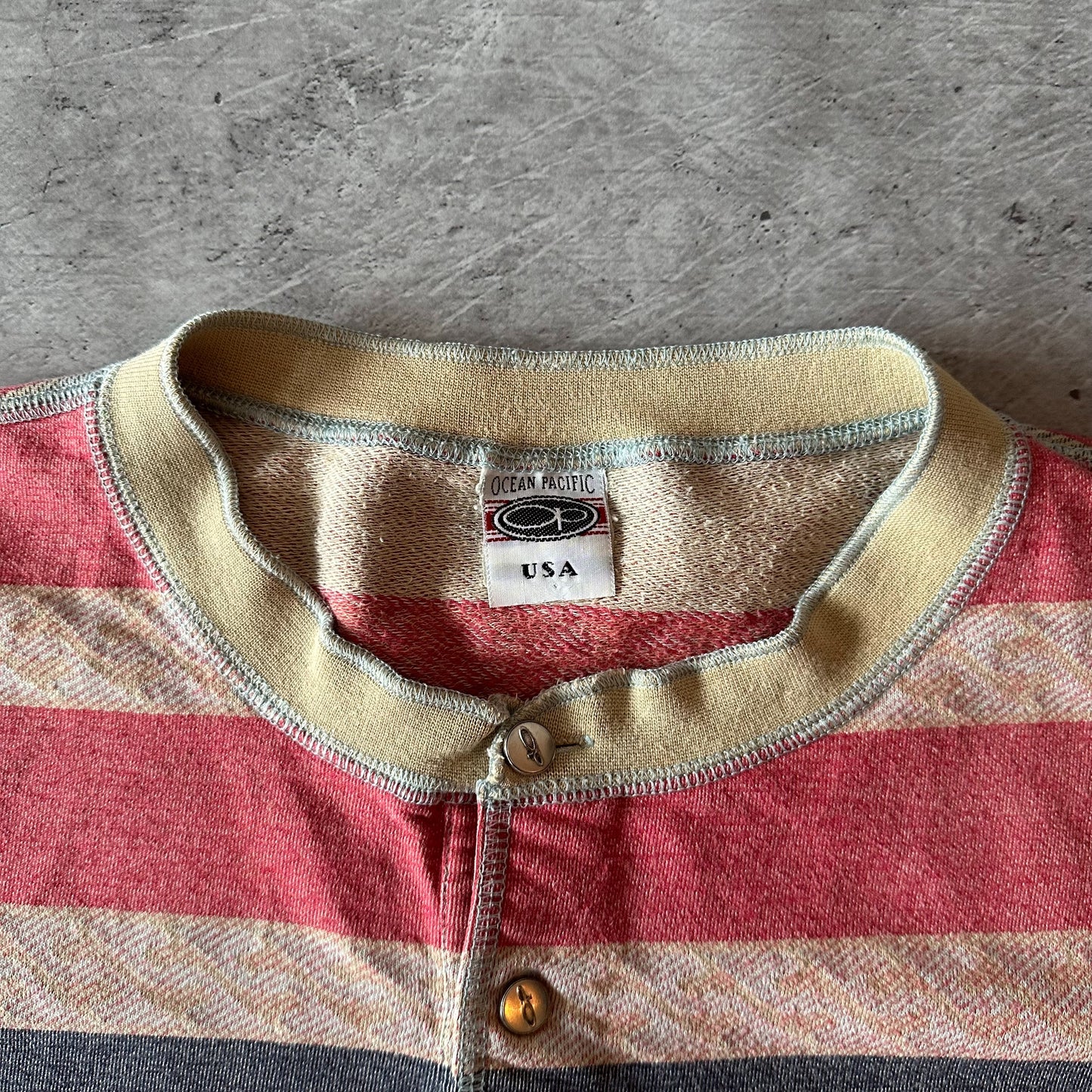 Vintage Ocean Pacific Henley Tee