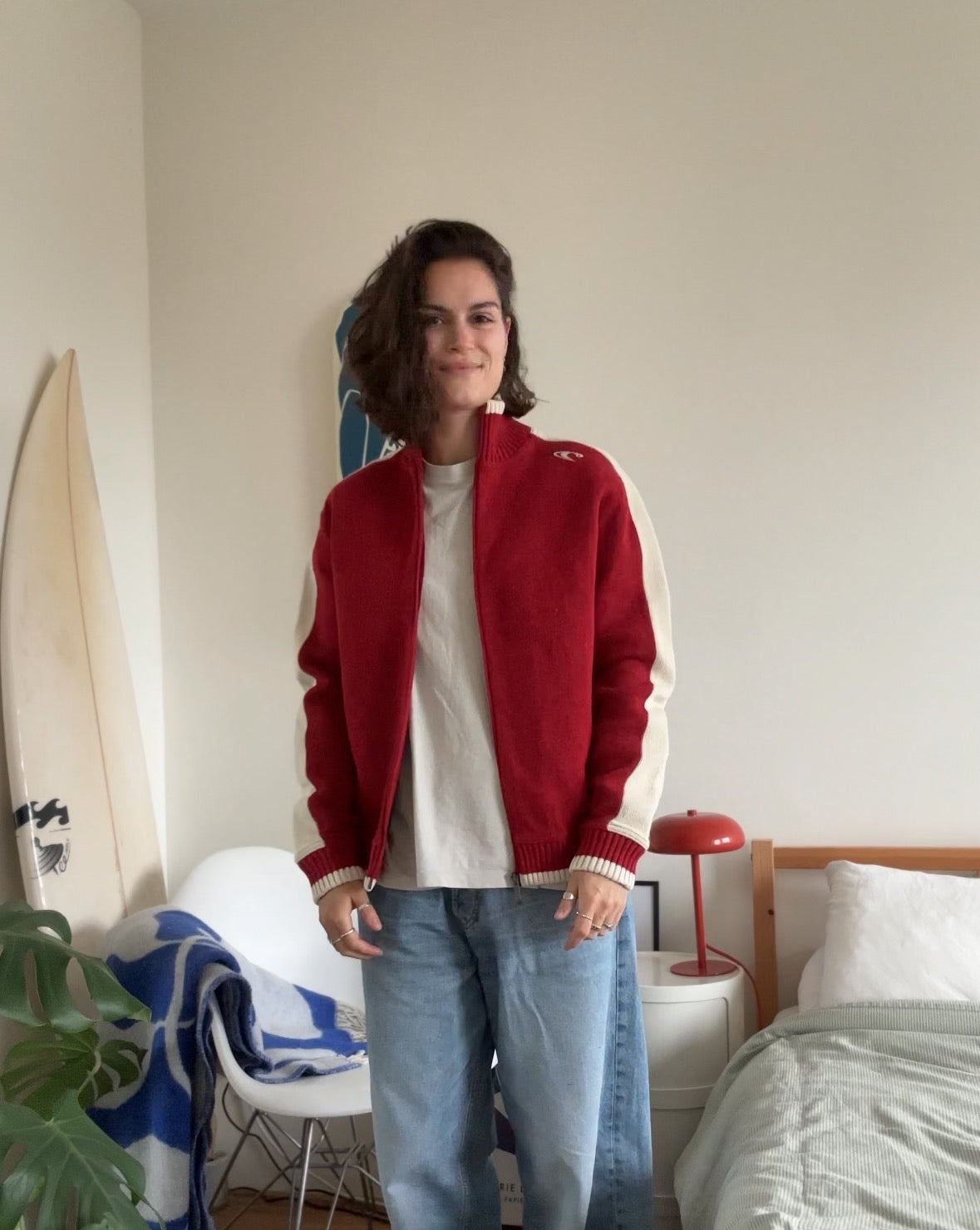Vintage O'Neill Zip-Up Sweater