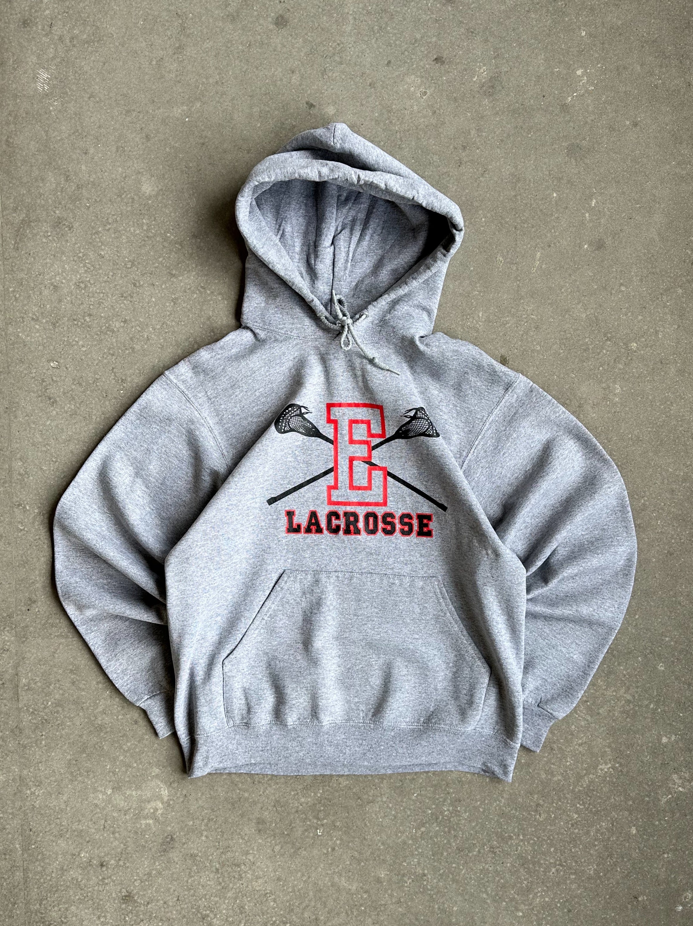 Vintage Jerzees Lacrosse Hoodie - Medium