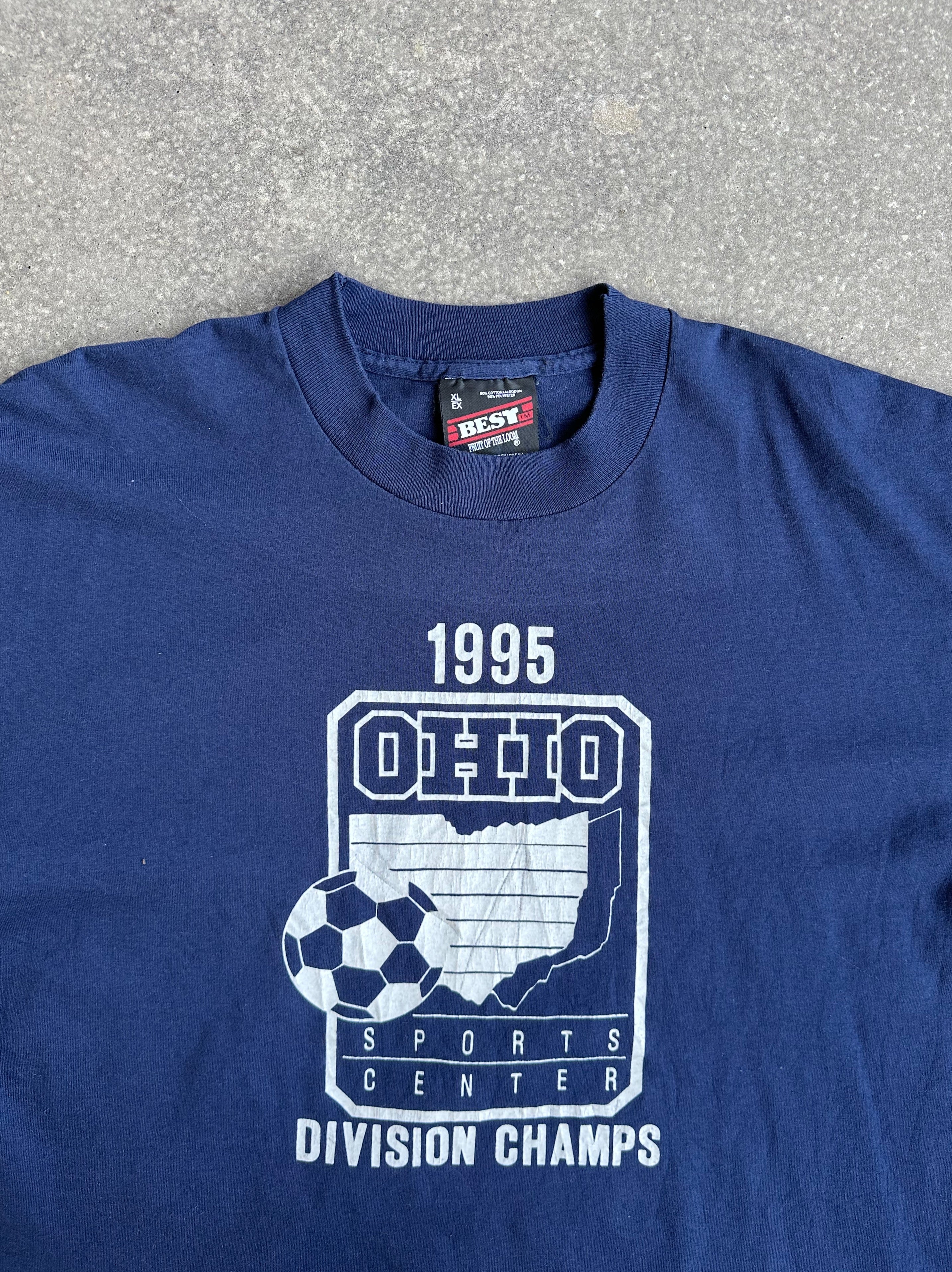 Vintage 1995 Made in USA Single Stitch Ohio Division Champs Tee - Extra Large