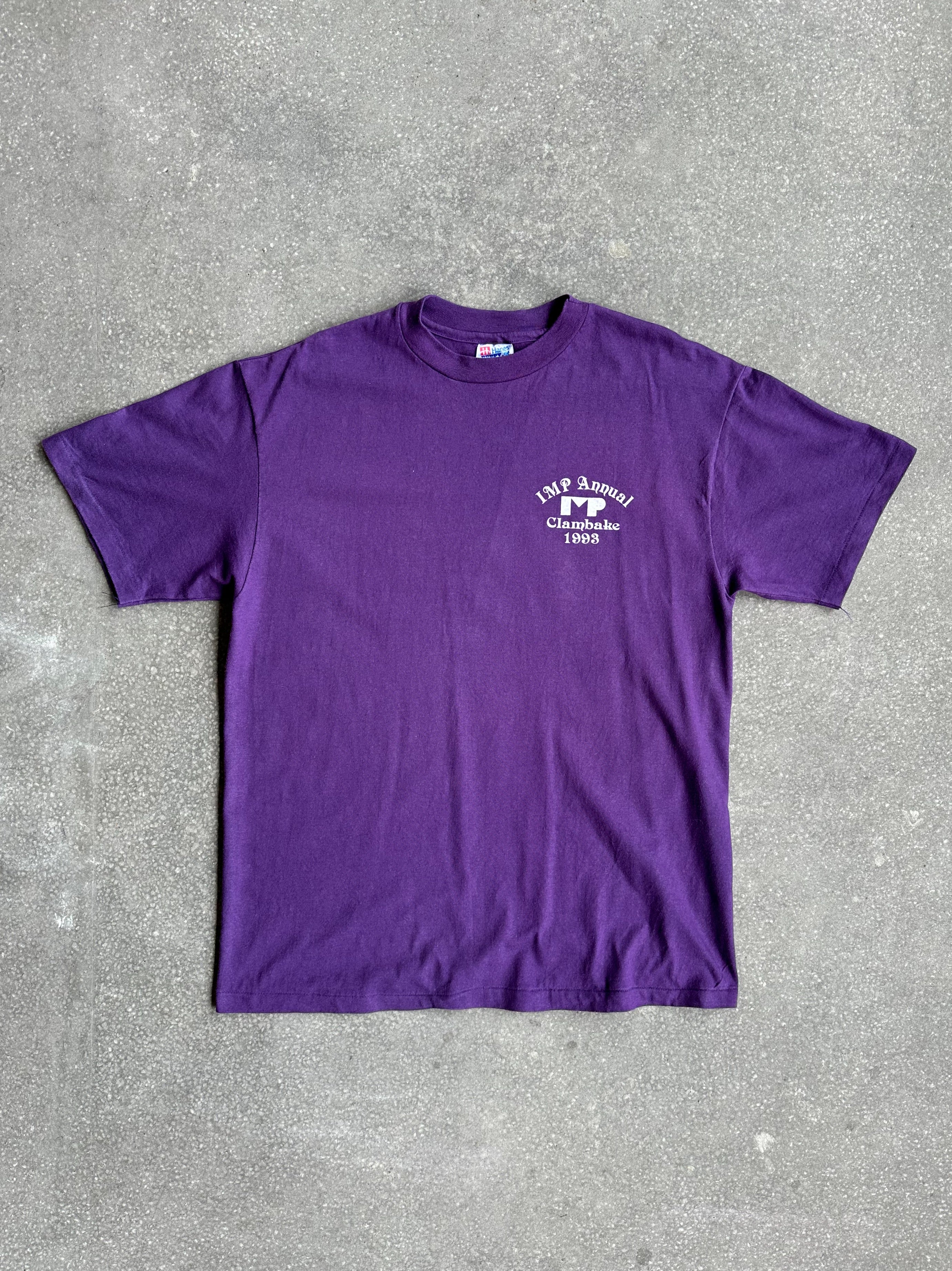 Vintage 1993 Made in USA Single Stitch Clambake Tee - Large