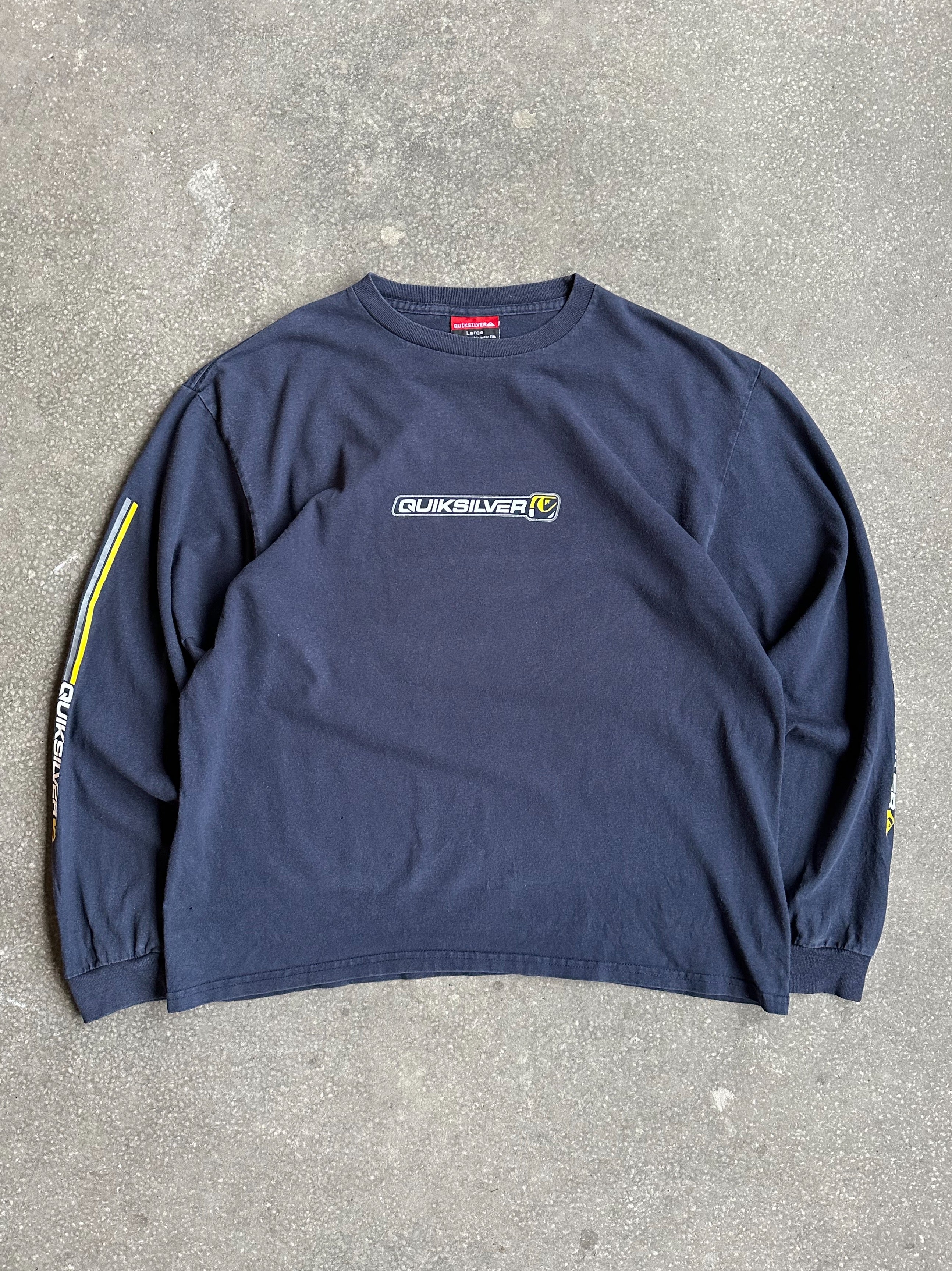 Vintage Made in USA Single Stitch Quiksilver Longsleeve Tee - Large