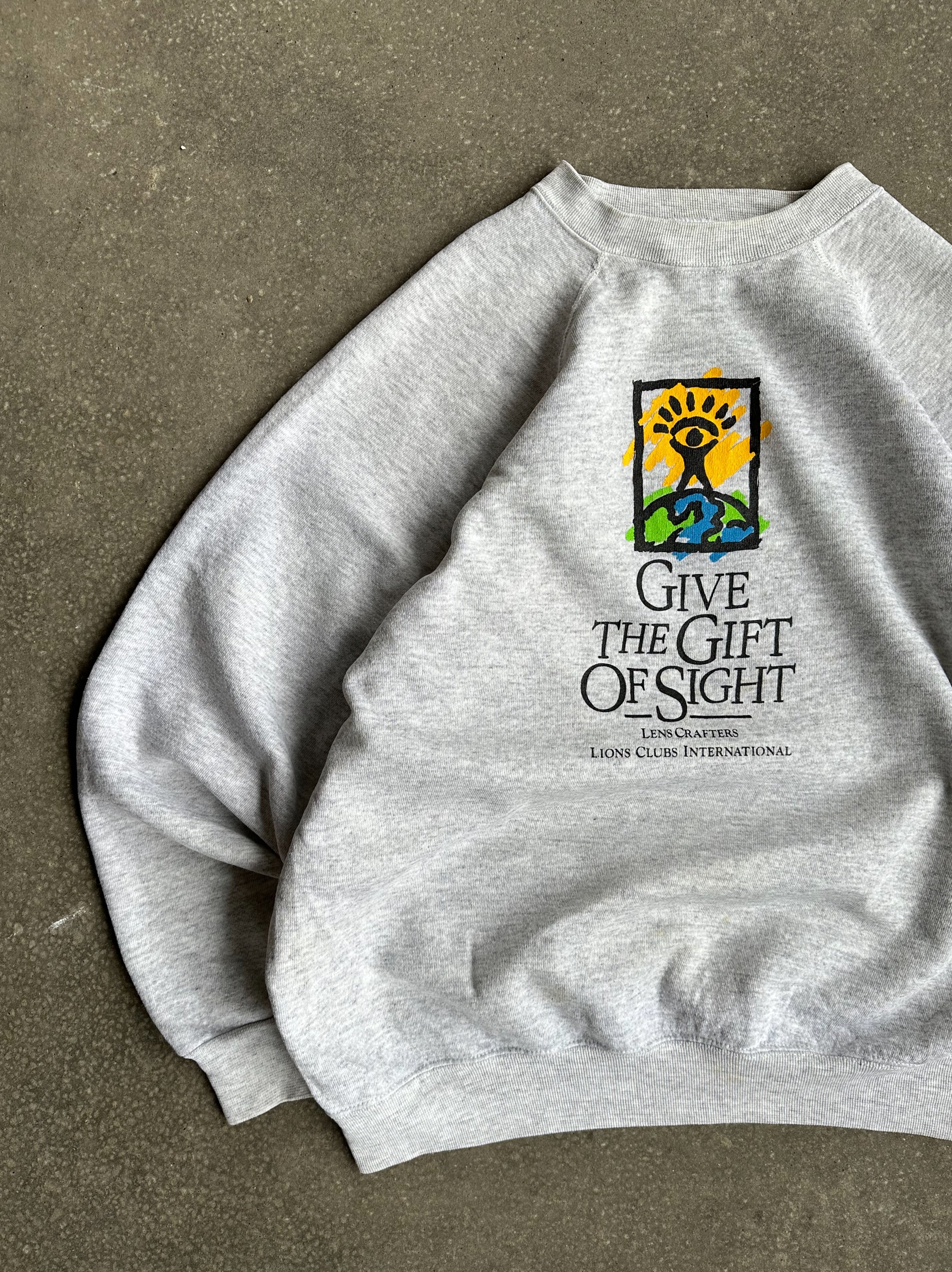 Vintage Made in USA Lens Crafters Crewneck Sweater - Medium/Large