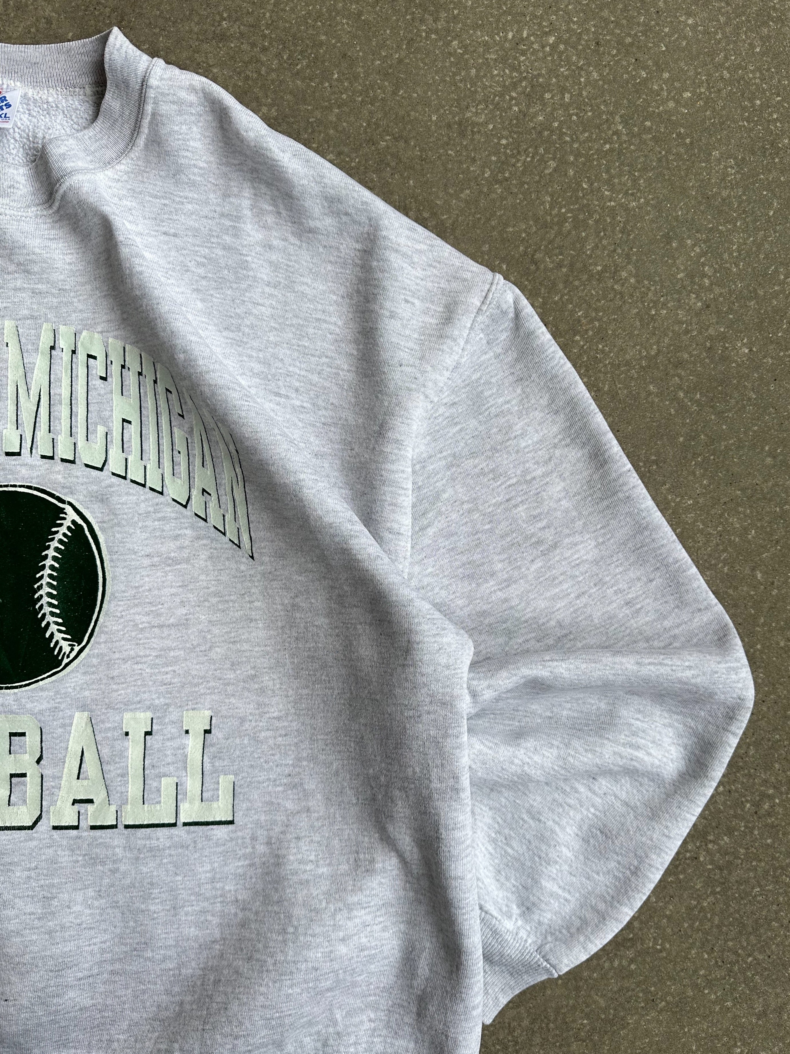 Vintage Made in USA Eastern Michigan Softball Crewneck - Medium/Large