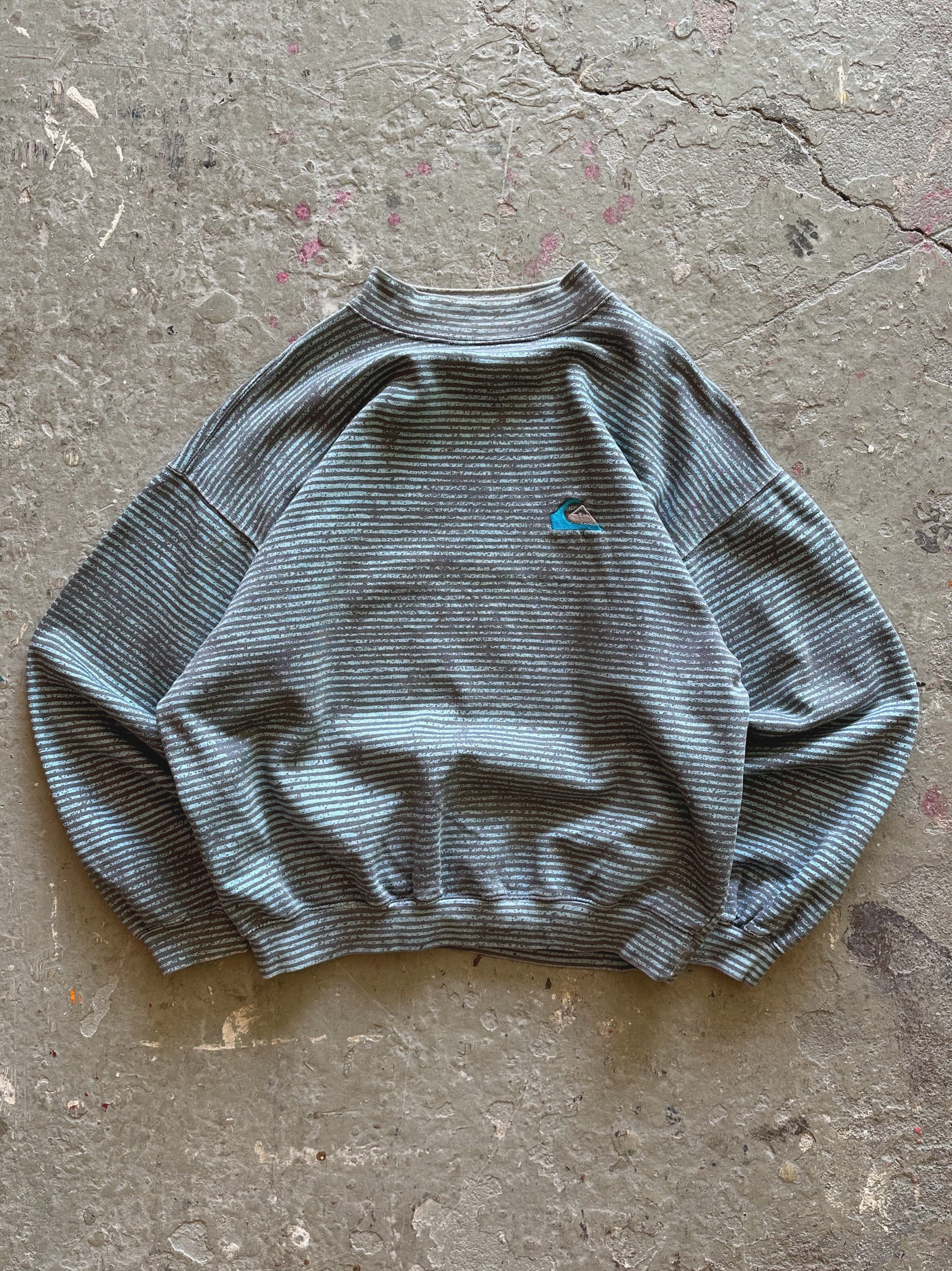 RARE 1980s USED & ABUSED Vintage Quiksilver Crewneck Sweater - Large