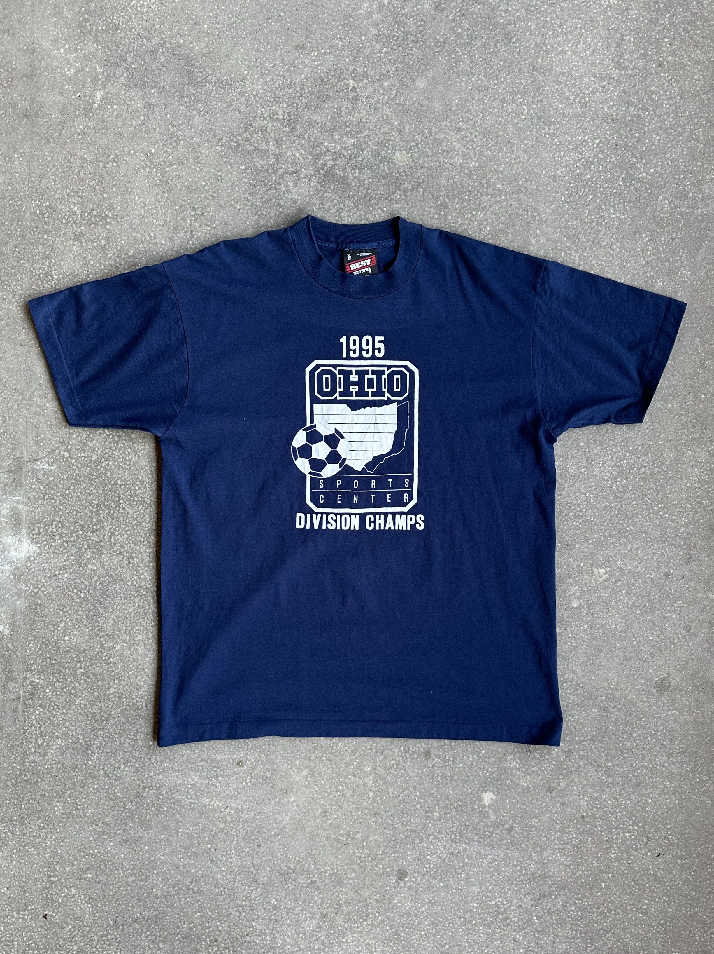 Vintage 1995 Made in USA Single Stitch Ohio Division Champs Tee - Extra Large