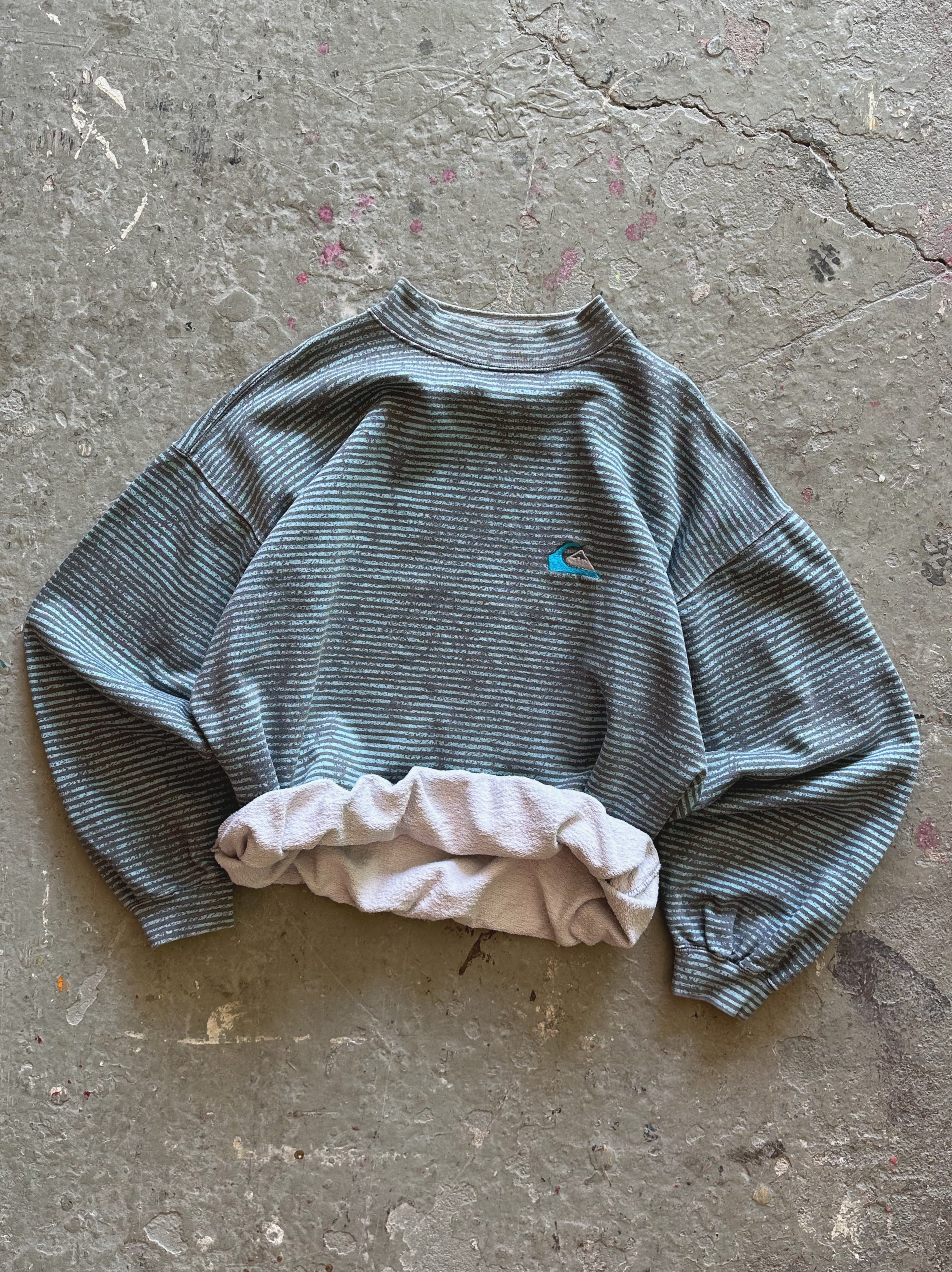 RARE 1980s USED & ABUSED Vintage Quiksilver Crewneck Sweater - Large