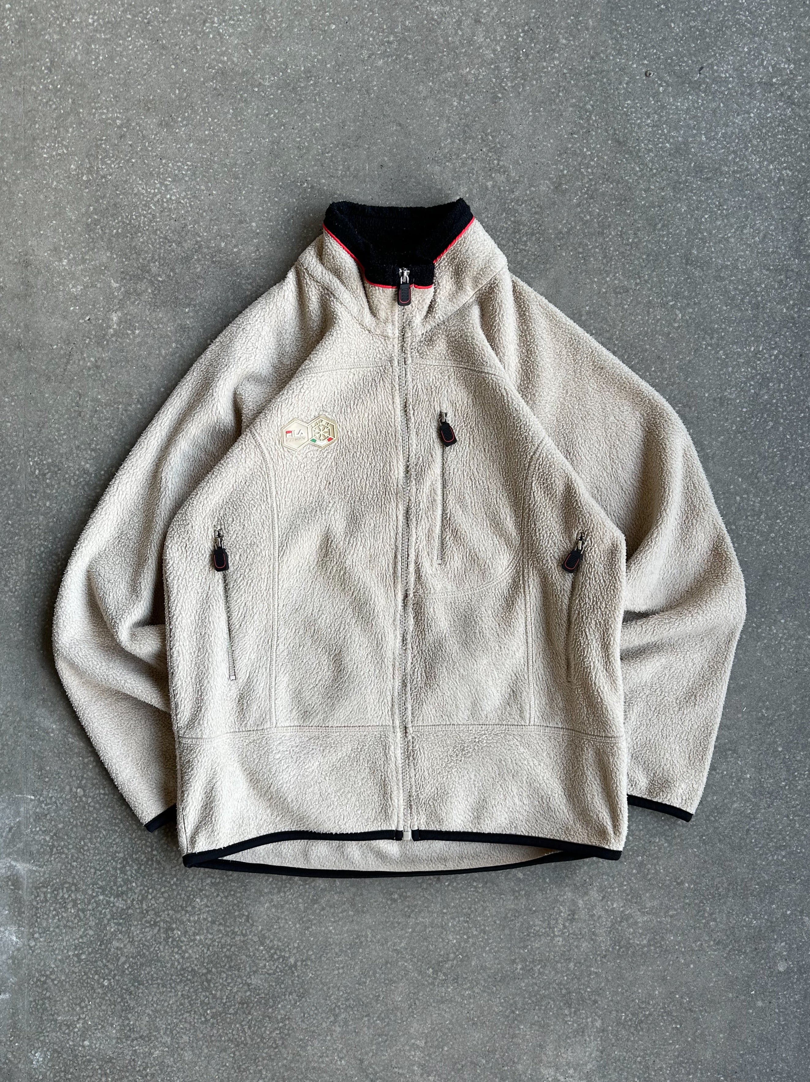 Vintage Fila FISI Italian Winter Sports Federation Fleece Jacket - Small