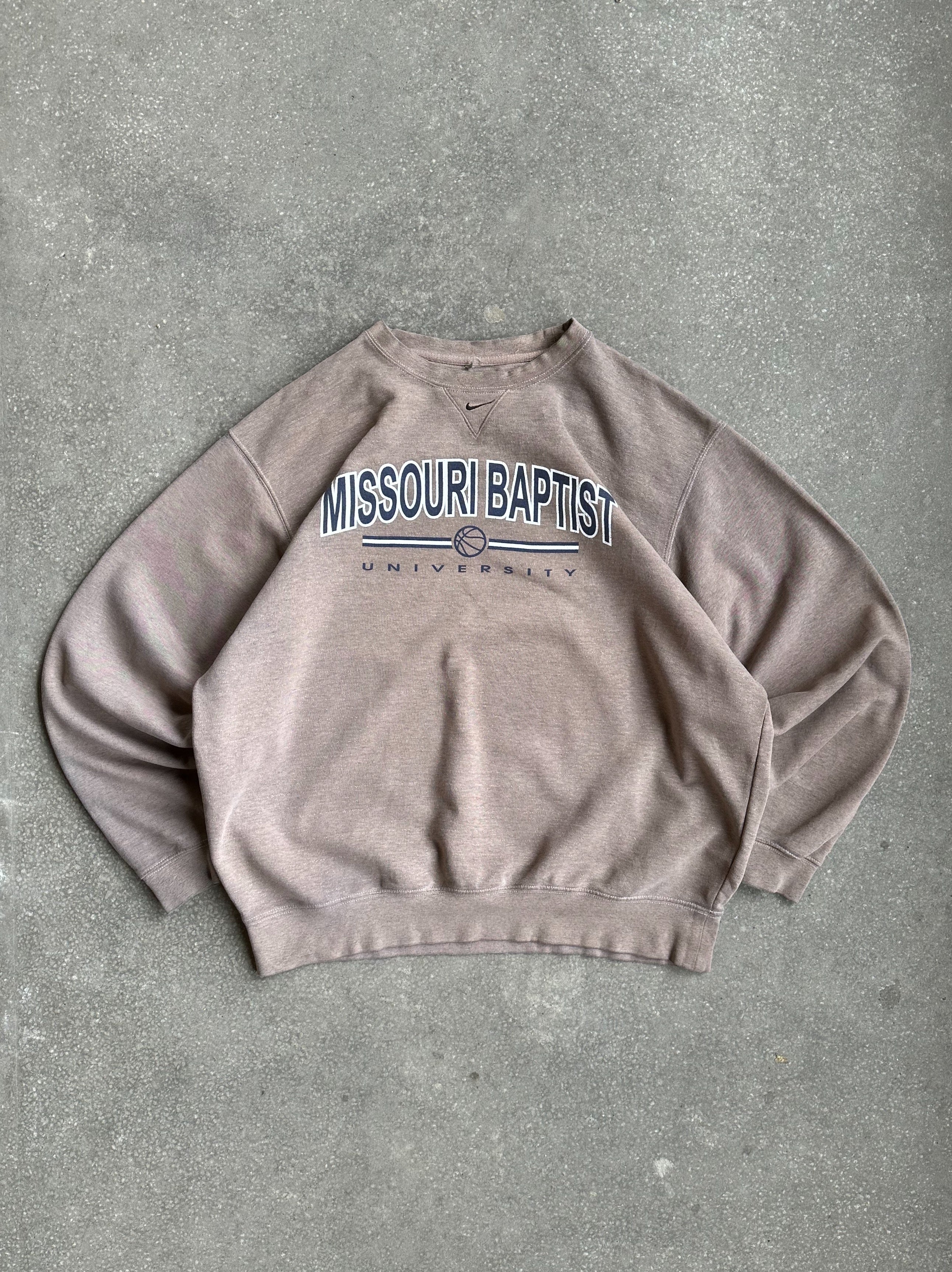 Vintage Nike 'Missouri Baptiste University' Crewneck - Extra Large
