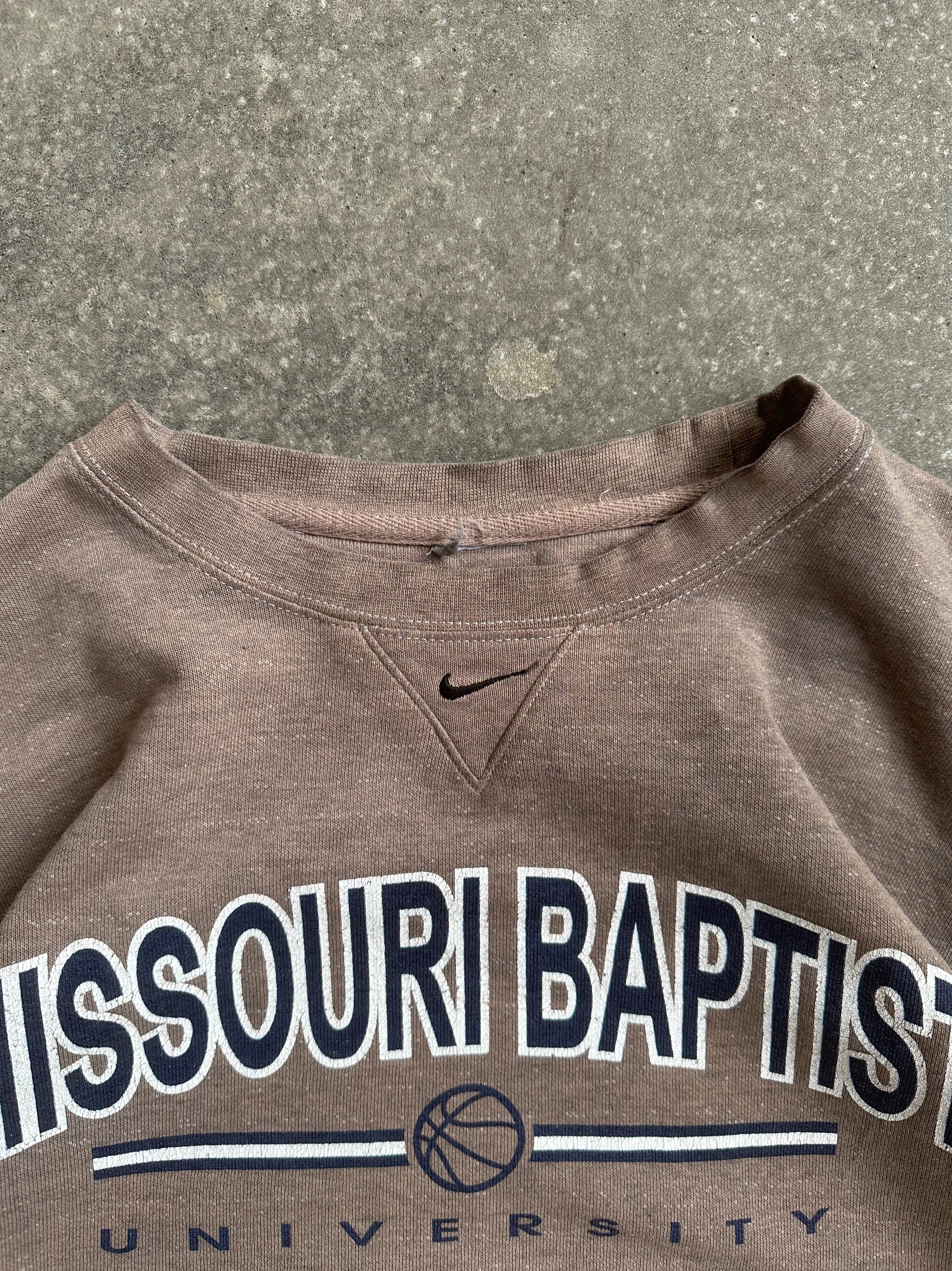 Vintage Nike 'Missouri Baptiste University' Crewneck - Extra Large