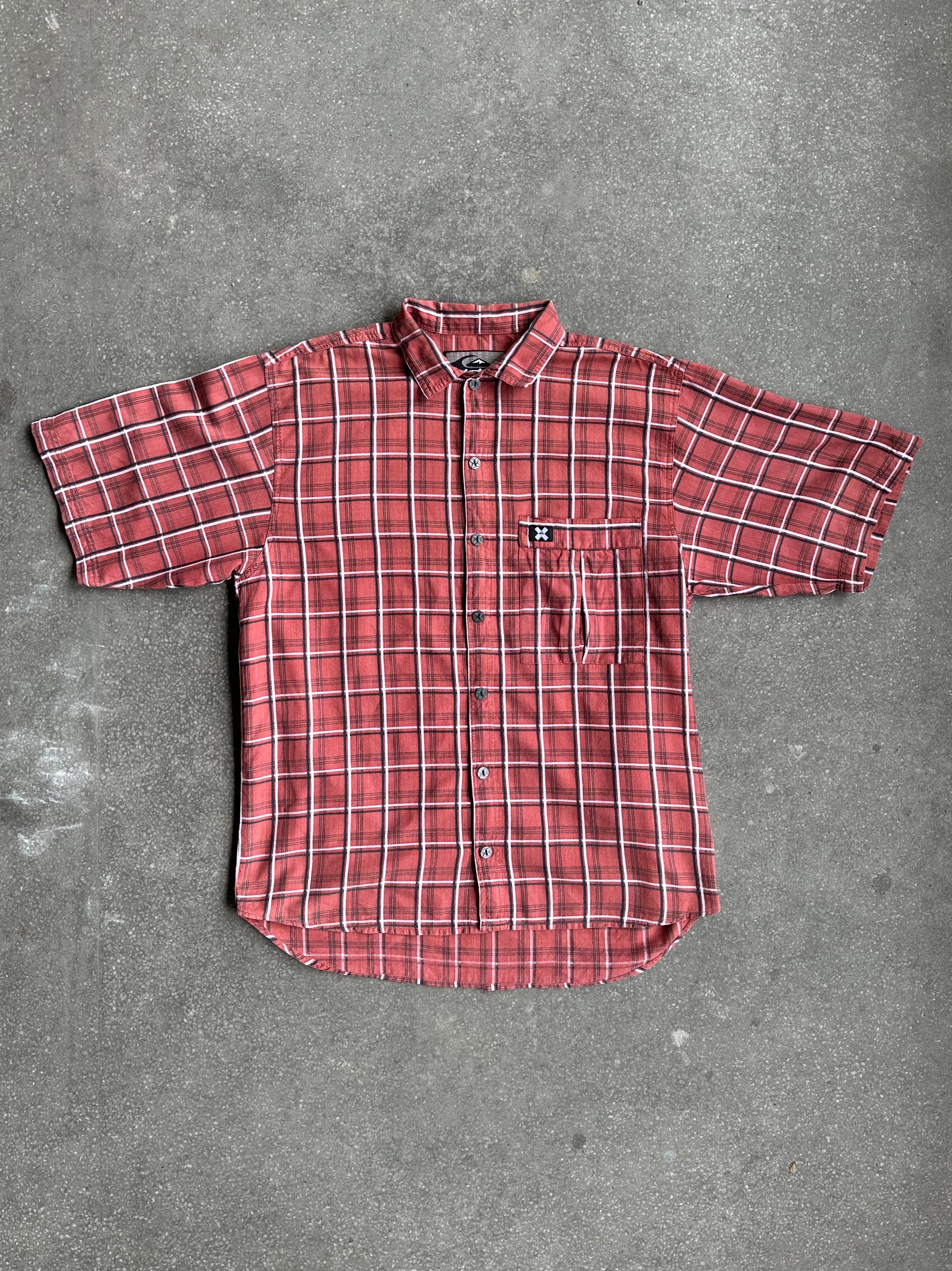 Vintage Quiksilver Short-Sleeved Shirt - Medium